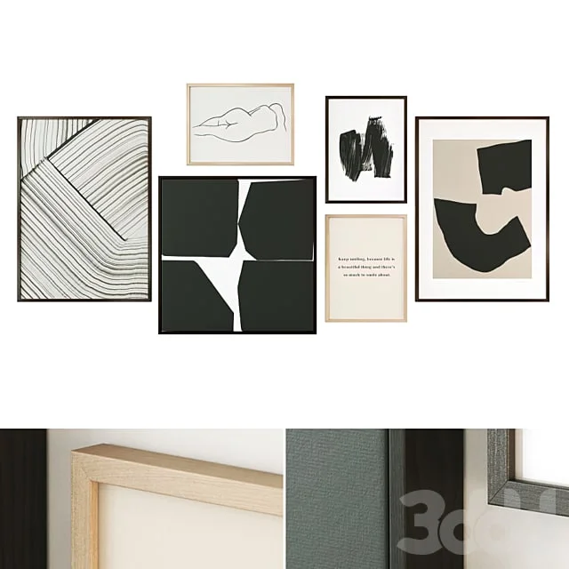 Modern abstract paintings